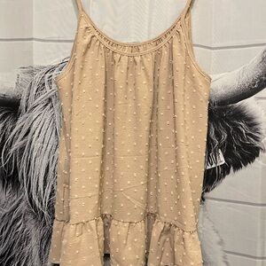 Women's Swiss Dot Sleeveless Top